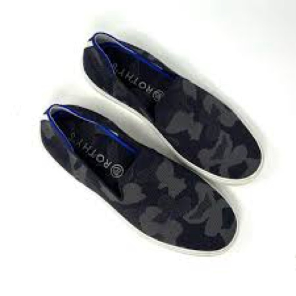 Rothy’s‎ the original slip on sneakers dark gray camo pattern size 9.5